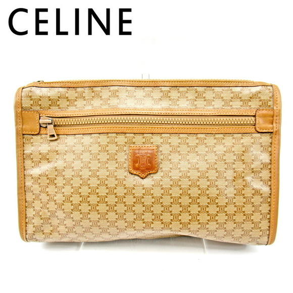 Celine clutch leather Shoulder Bag beige bag macadam - Picture 1 of 6